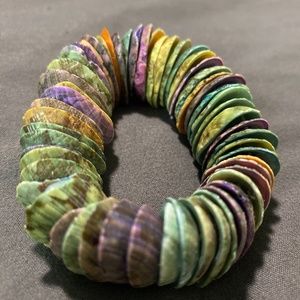 Multi colored Sea shell bracelet